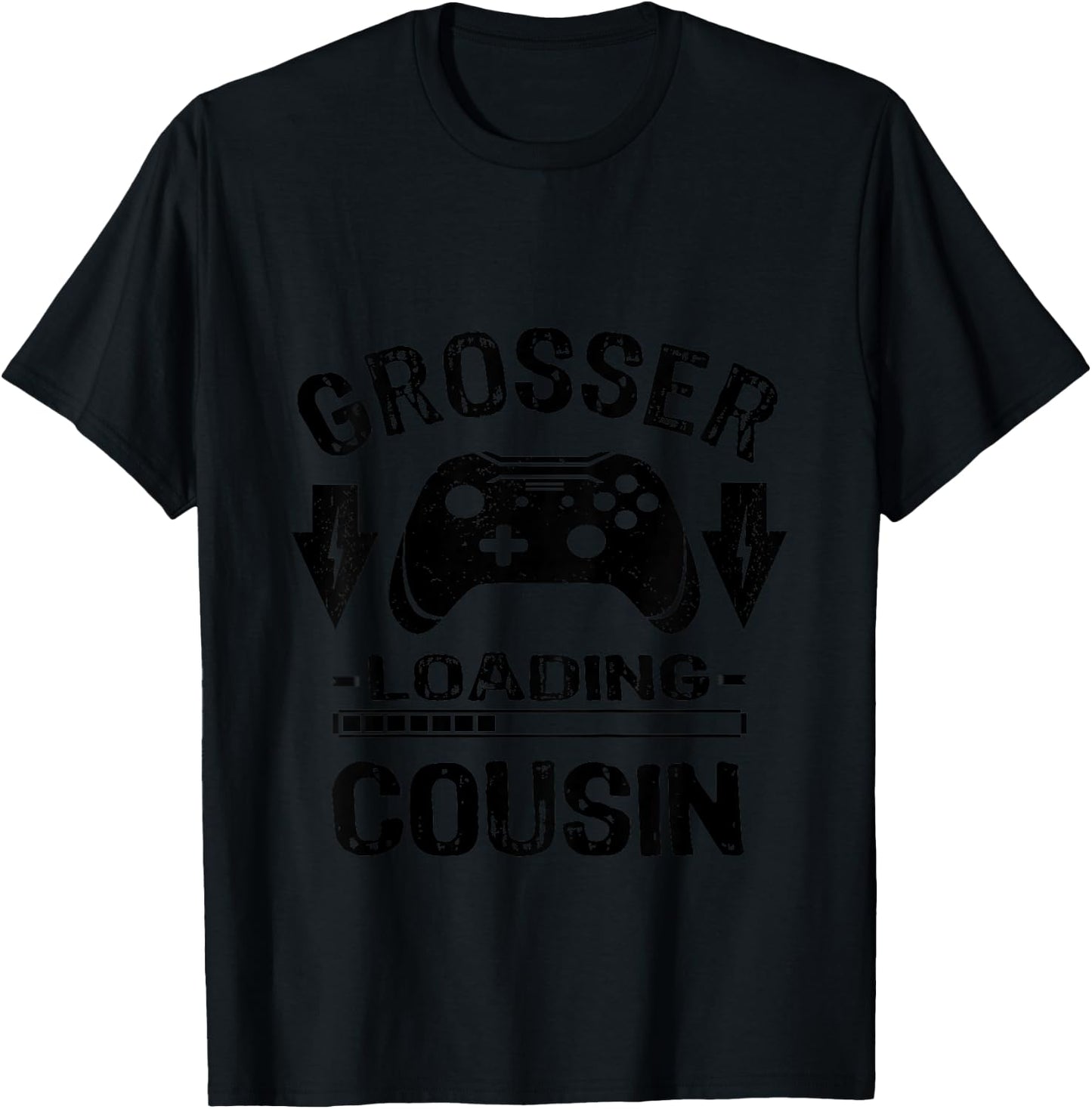 Kinder Ich Werde Großer Cousin Gamer bald Großer Cousin T-Shirt - T-Shirt | Black