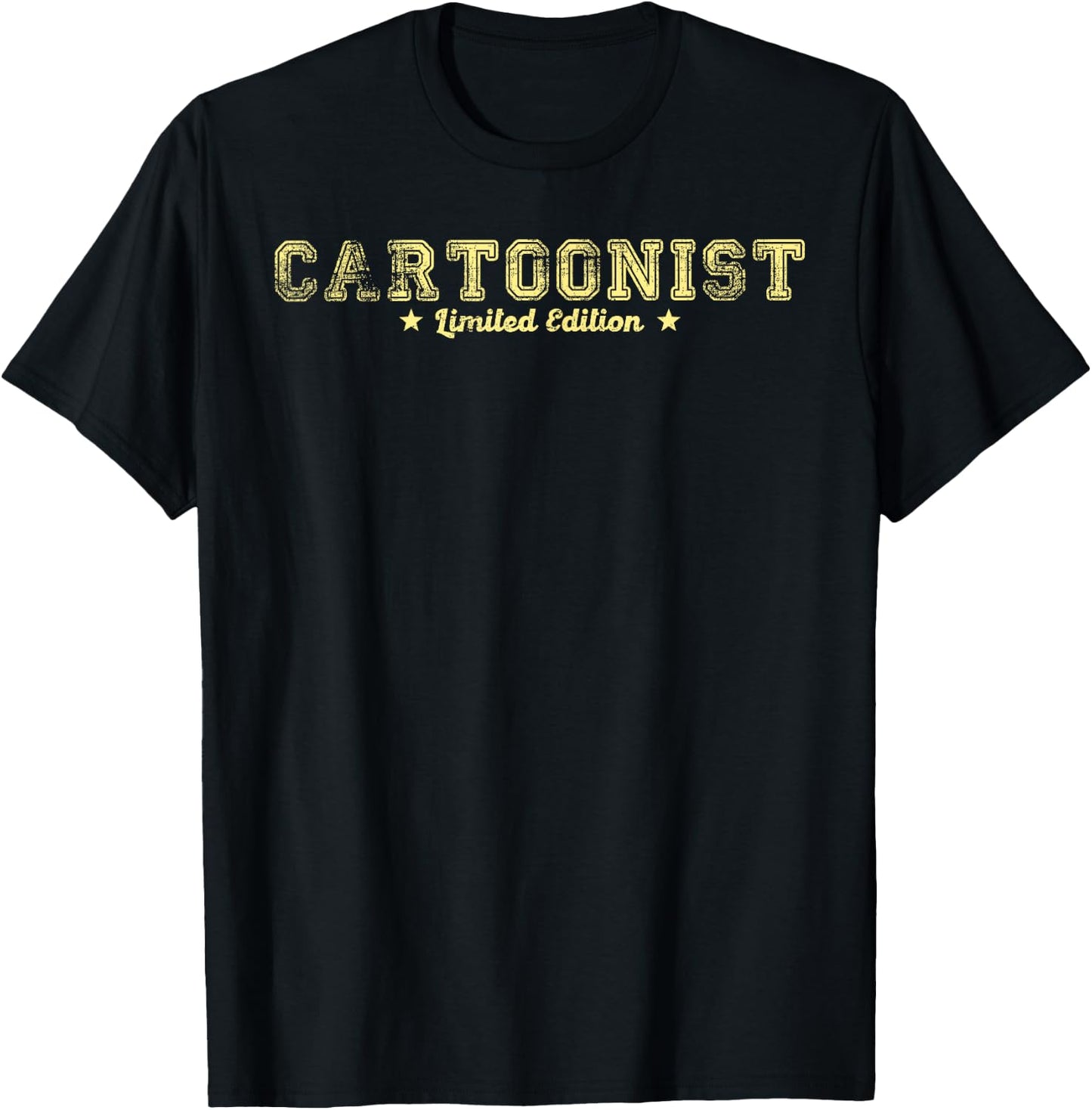 Funny Job Title Profession Birthday Worker CARTOONIST Gifts T-Shirt - T-Shirt | Black