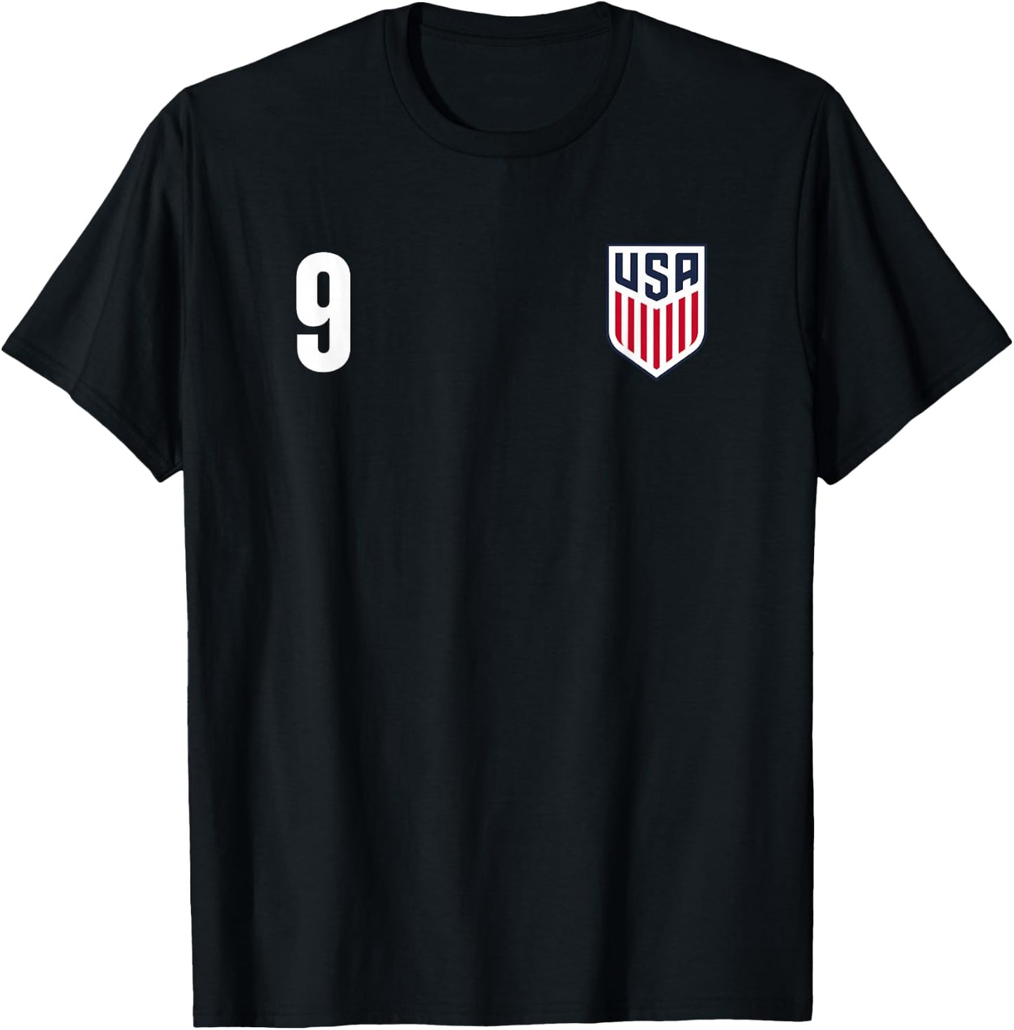 Officially Licensed US Soccer Ricardo Pepi, Legacy #9 T-Shirt - T-Shirt | Black
