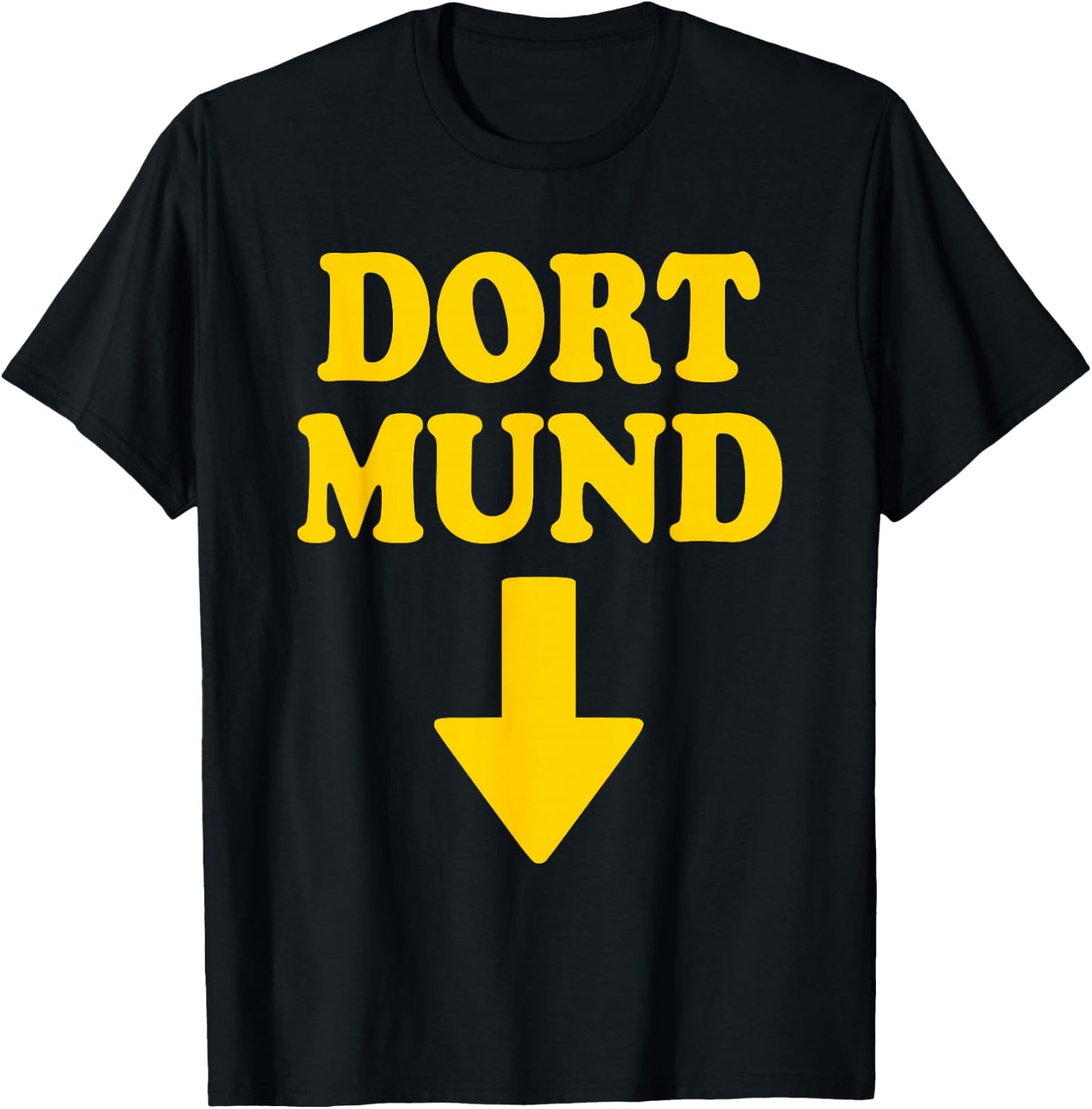 Dortmund dort Mouth Arrow T-Shirt - T-Shirt | Black