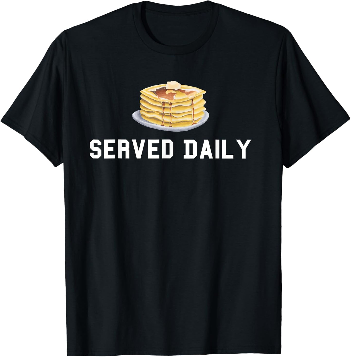 Pancakes Served Daily Offensive Lineman OL Football T-Shirt - T-Shirt | Black