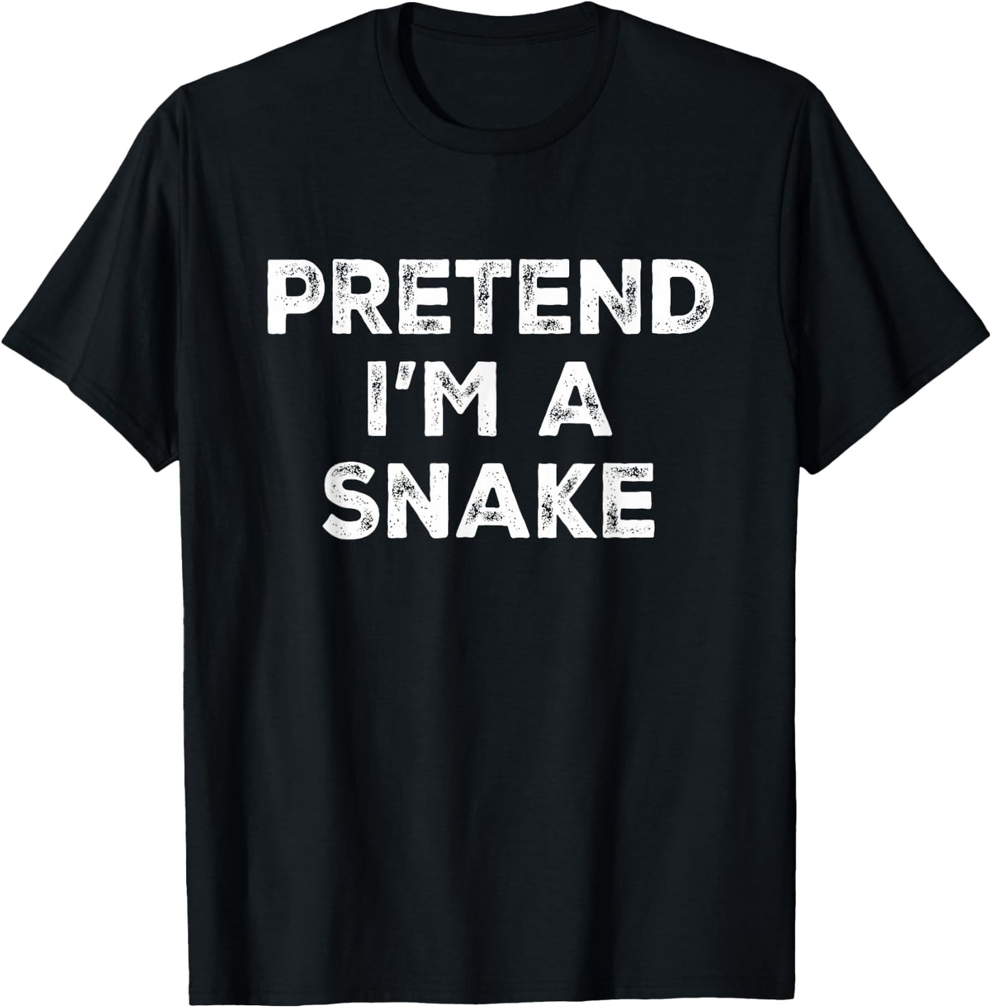 Pretend I'm A Snake Lazy Halloween Costume T-Shirt - T-Shirt | Black