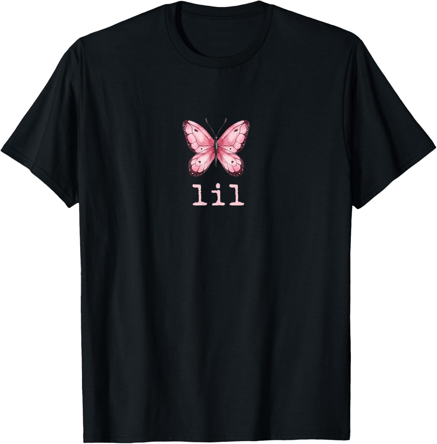 Little Butterfly Sorority Reveal Big Little for Lil Sister T-Shirt - T-Shirt | Black