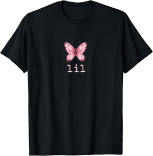 Little Butterfly Sorority Reveal Big Little for Lil Sister T-Shirt - T-Shirt | Black