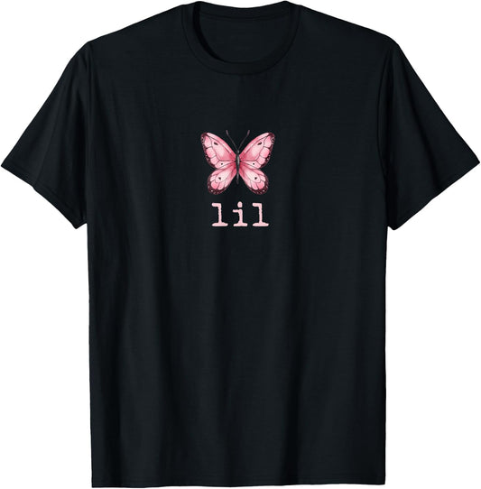 Little Butterfly Sorority Reveal Big Little for Lil Sister T-Shirt - T-Shirt | Black