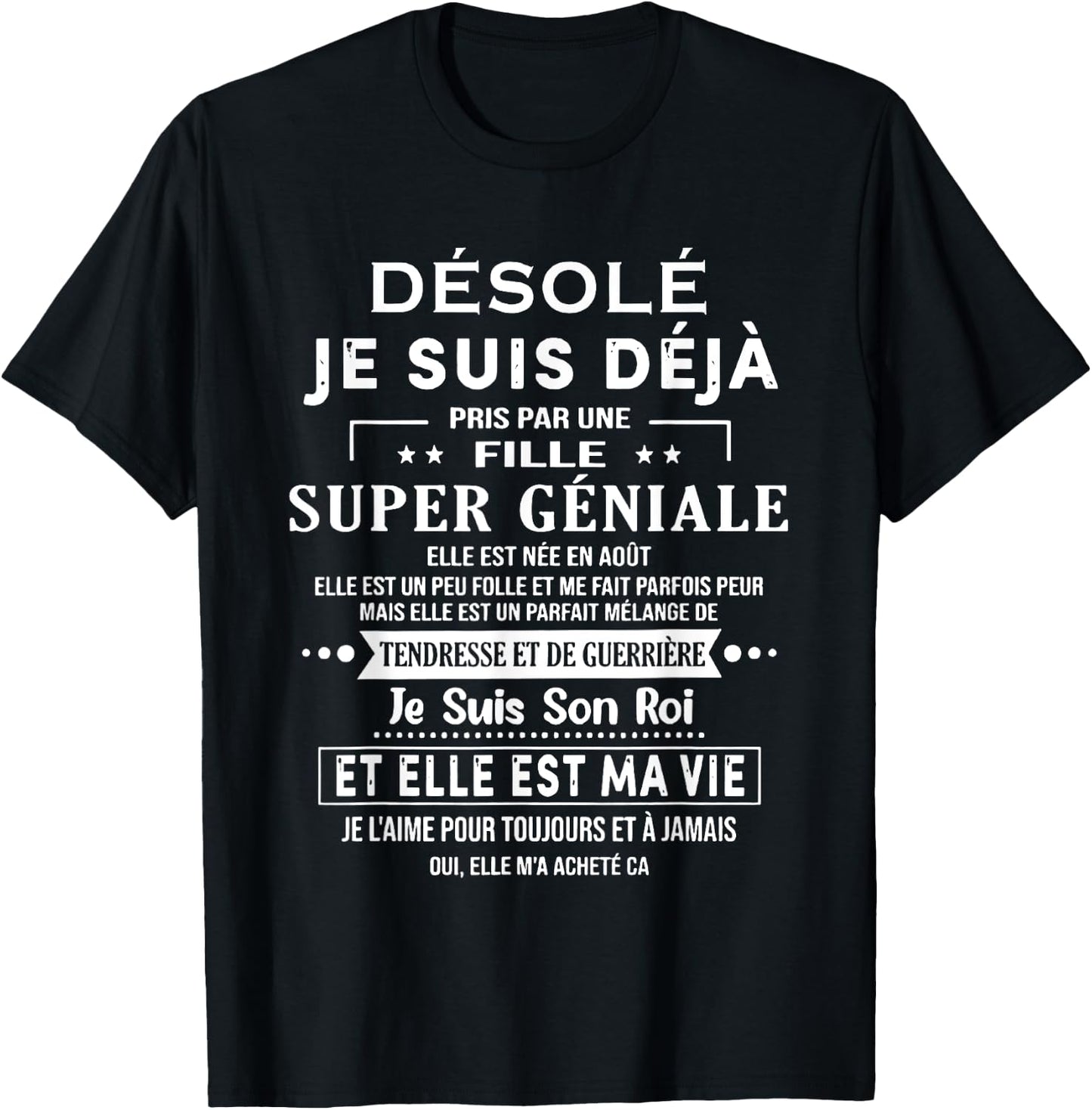 A SUPER GREAT Girl She Was Born In August T-Shirt - T-Shirt | Black