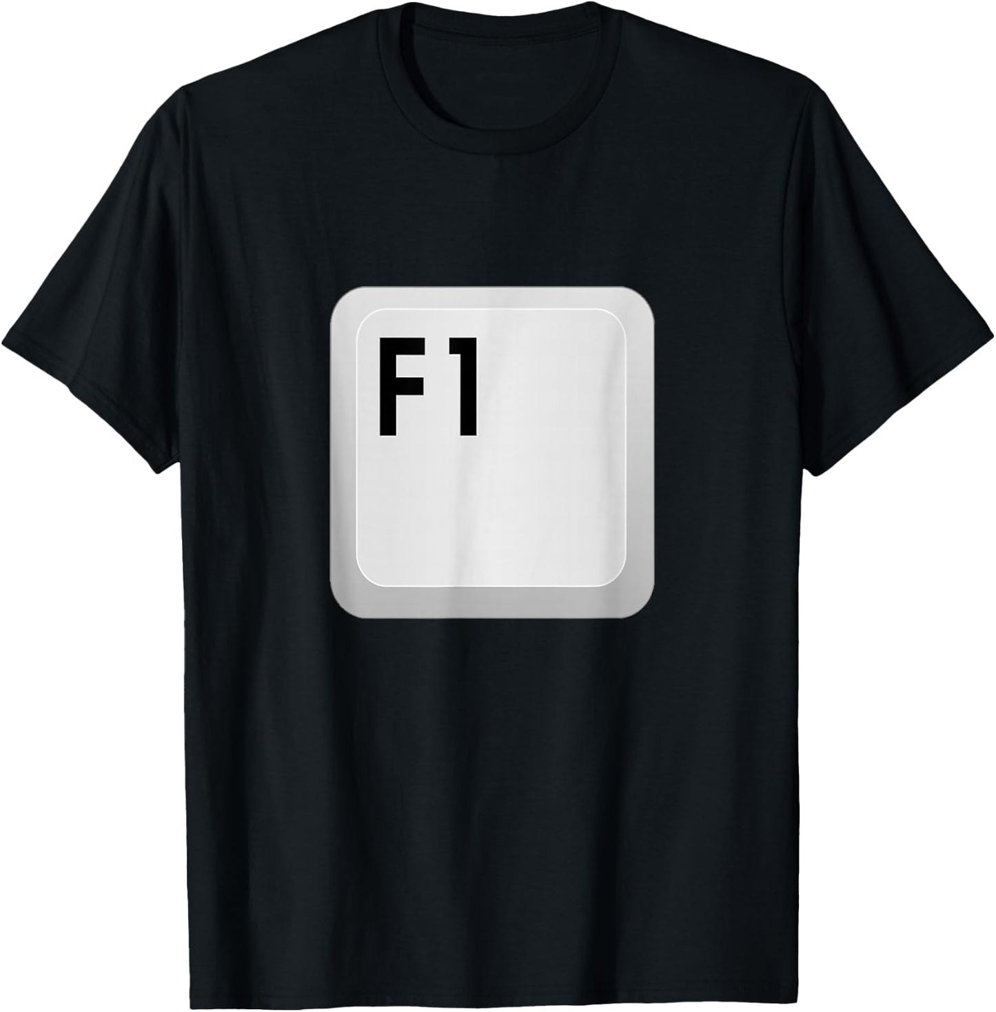 F1 Help keyboard key funny T-Shirt - T-Shirt | Black
