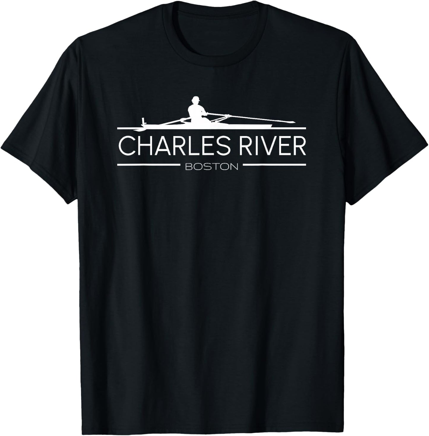 Charles River Rowing Crew ERG Boston Massachusetts Boat Race T-Shirt - T-Shirt | Black