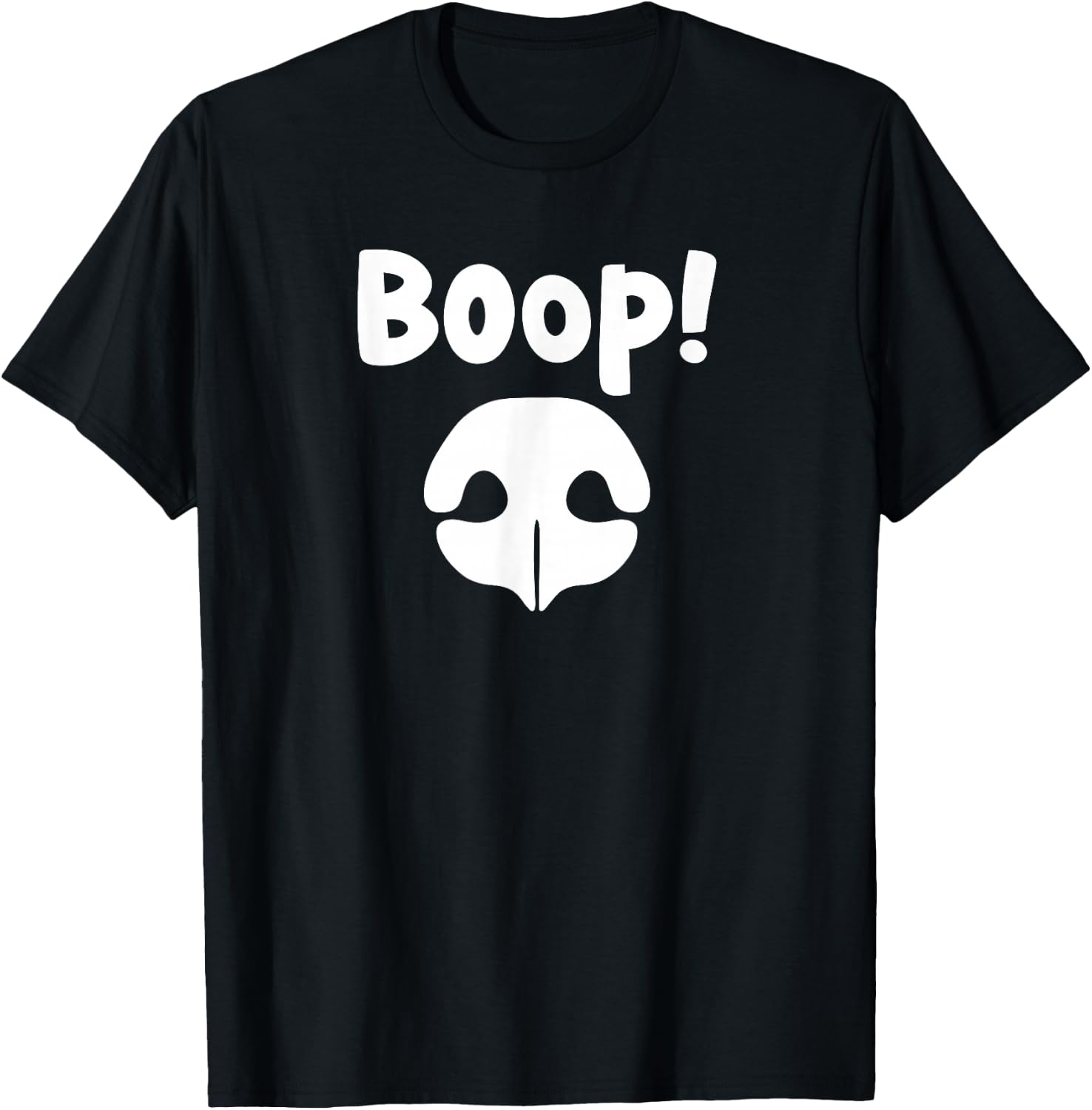 Boop Dog Nose T-Shirt - T-Shirt | Black
