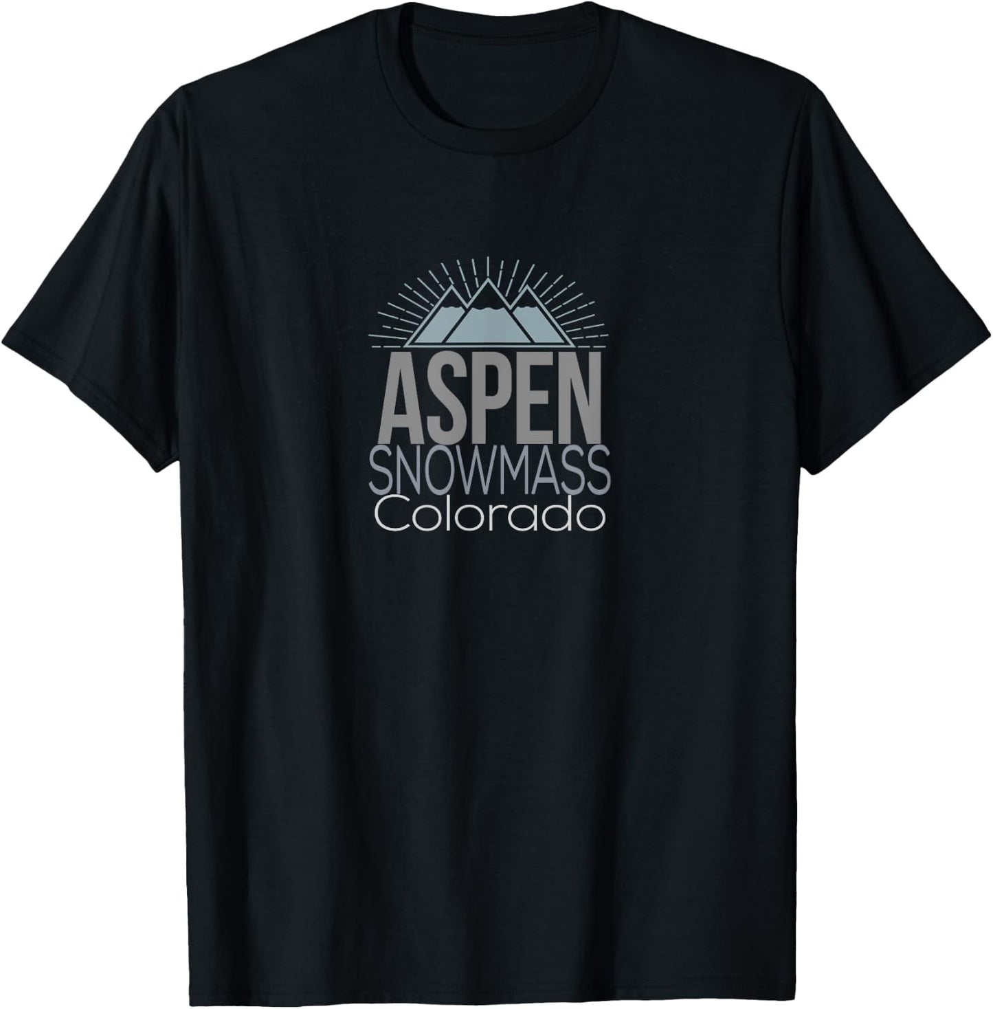 Aspen Colorado Snowmass Colorado Ski Town T Shirts T-Shirt - T-Shirt | Black