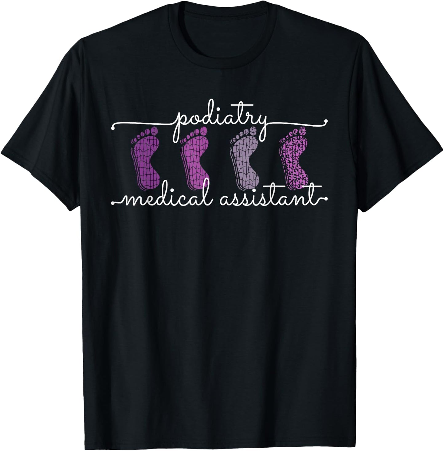 Podiatry Medical Assistant Staff Crews Nurse Podiatrist T-Shirt - T-Shirt | Black