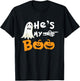 He's My Boo Matching Halloween Costumes For Couples T-Shirt - T-Shirt | Black