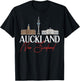 Auckland New Zealand City Skyline Map Travel T-Shirt - T-Shirt | Black