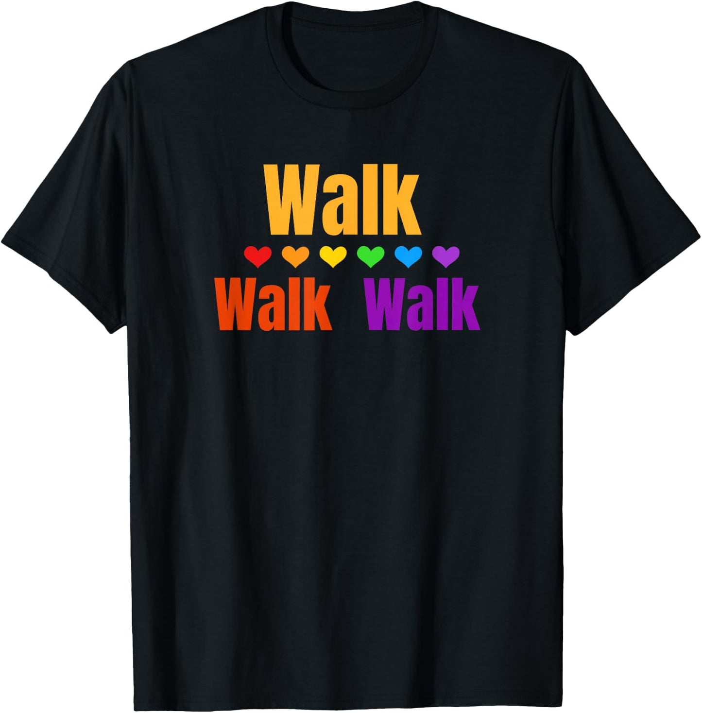 Heart Walk Indoor Walking Outdoor Walk at Home Pounds Off Small T-Shirt - T-Shirt | Black