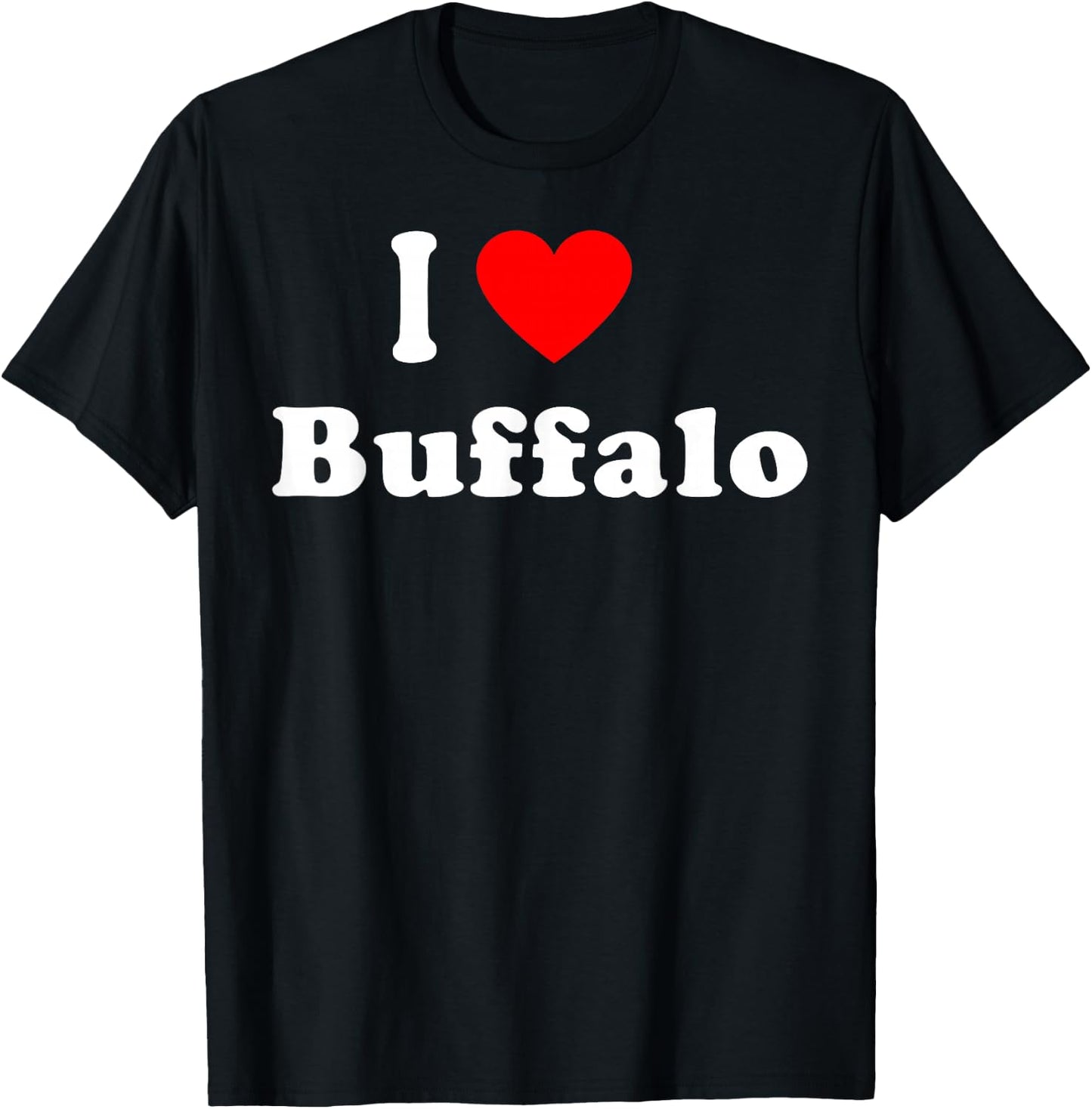 I Love Buffalo City NY Hometown Matching Classic T-Shirt - T-Shirt | Black