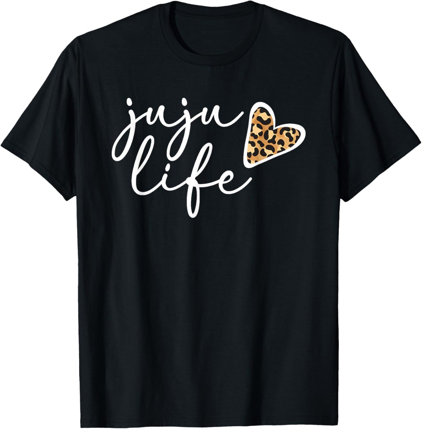 Juju Life Juju Grandma Heart Juju Grandmother T-Shirt - T-Shirt | Black
