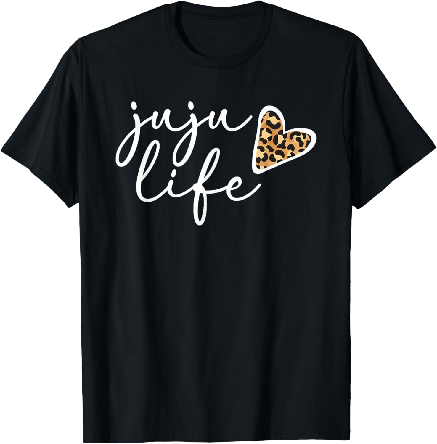 Juju Life Juju Grandma Heart Juju Grandmother T-Shirt - T-Shirt | Black