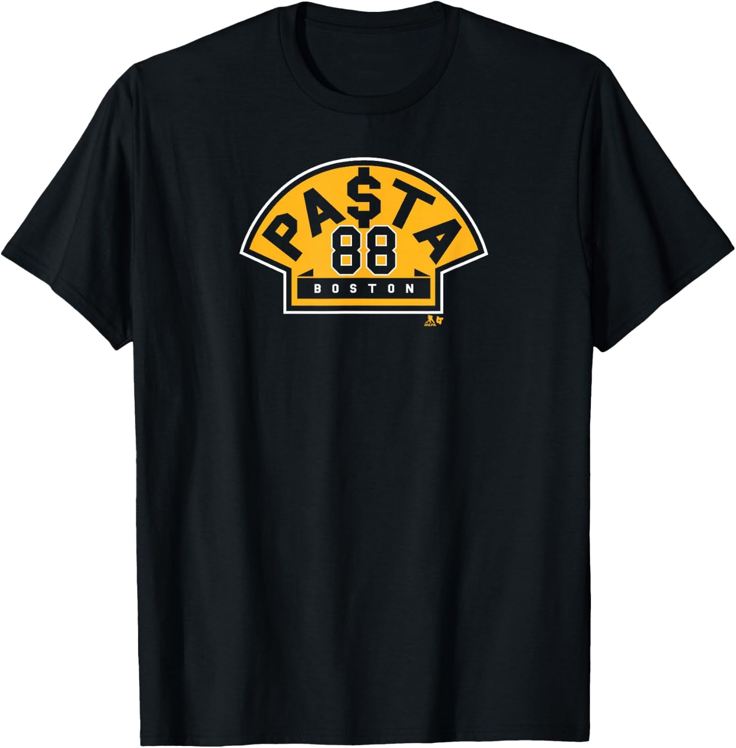 BreakingT David Pastrnak - PA$TA - Boston Hockey T-Shirt - T-Shirt | Black