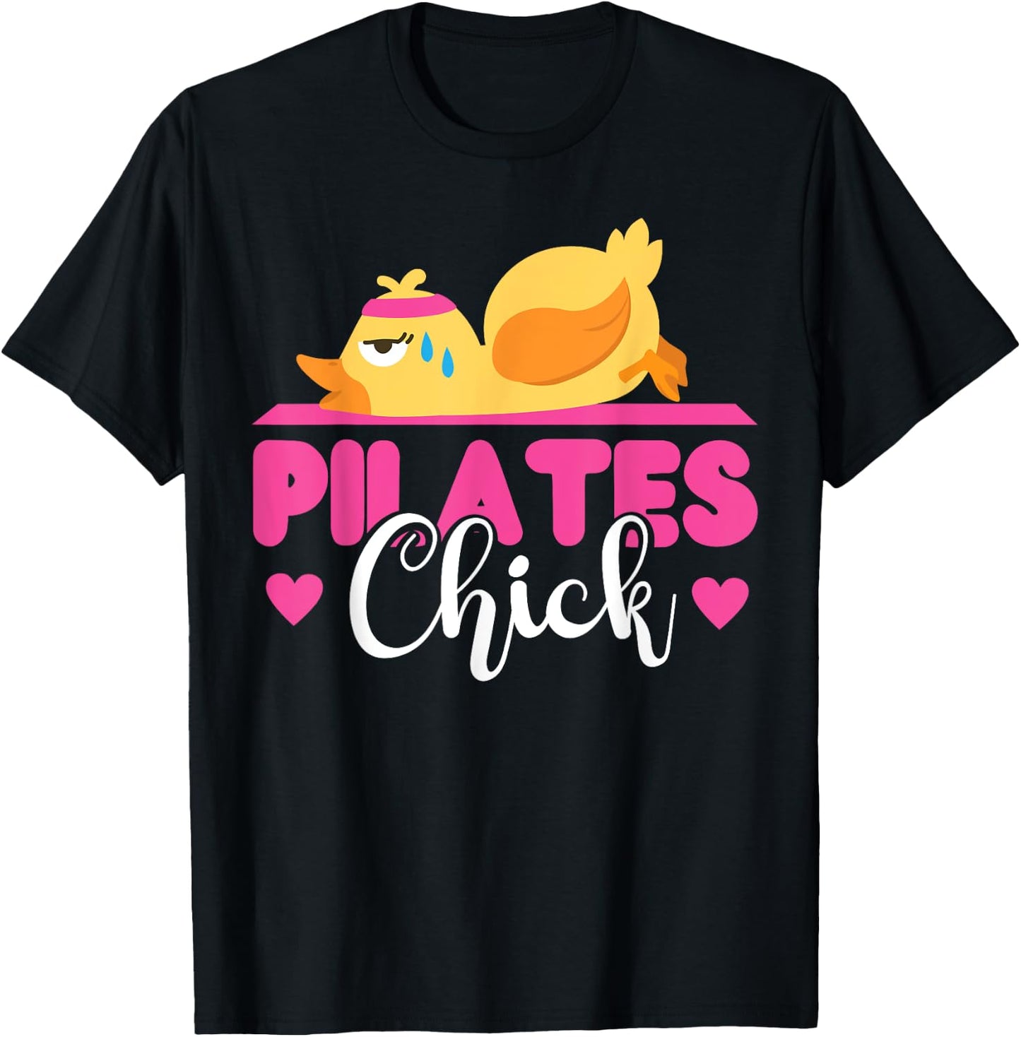 Pilates Instructor Teacher Chicken Girl Pilates Chick T-Shirt - T-Shirt | Black