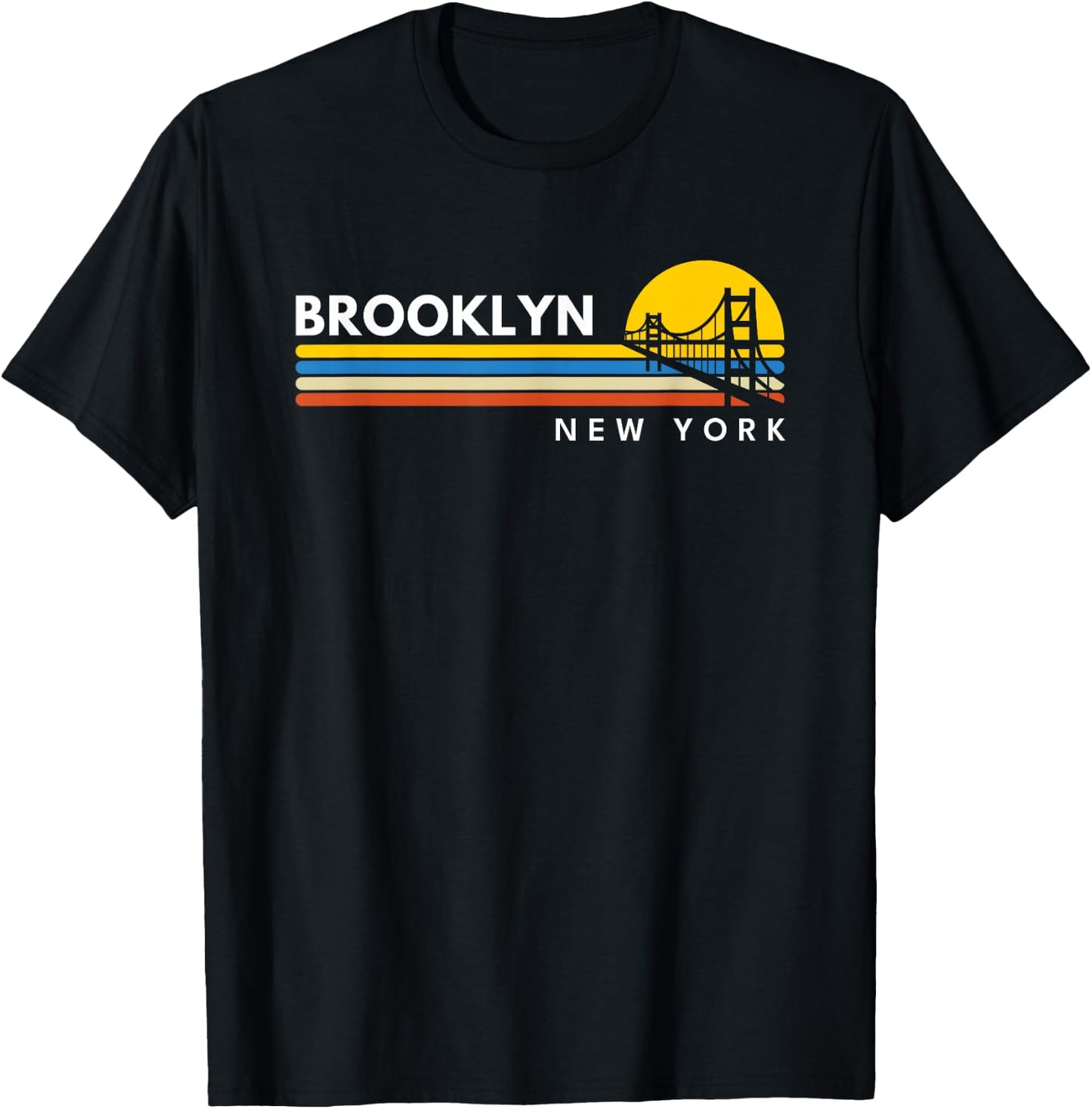 Brooklyn New York NY , Black, S T-Shirt - T-Shirt | Black