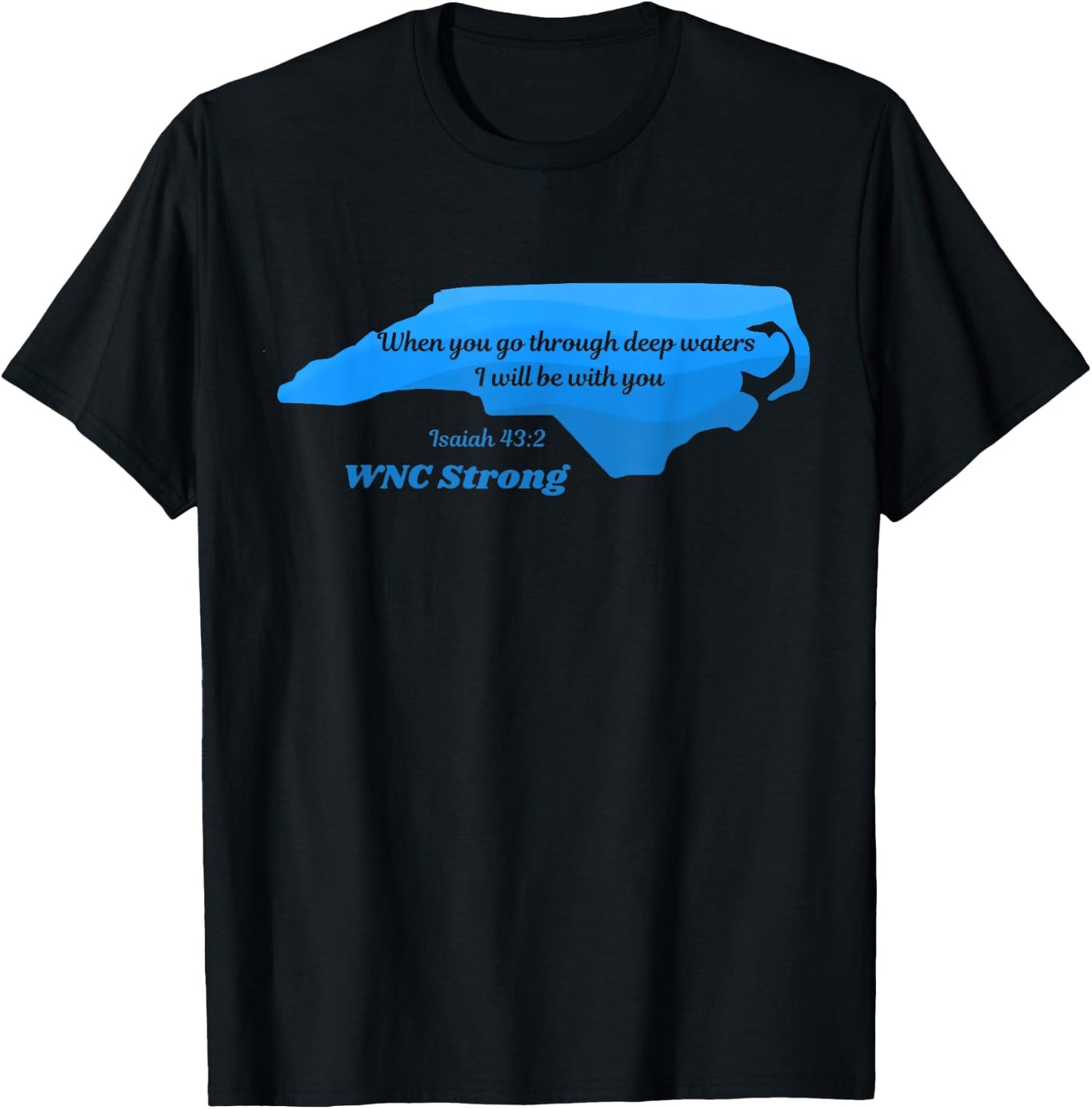 North Carolina wnc strong Appalachian strong T-Shirt - T-Shirt | Black