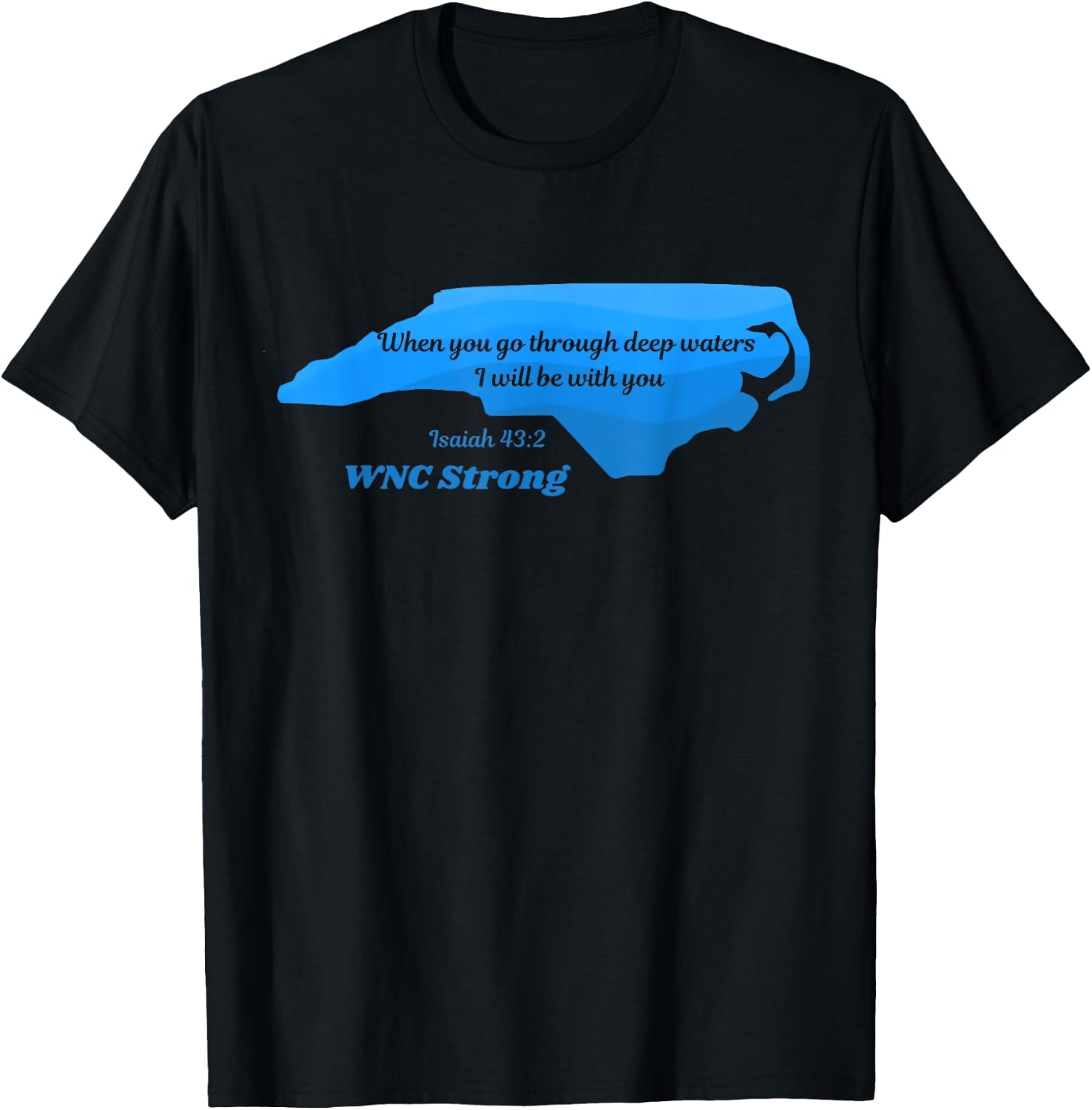 North Carolina wnc strong Appalachian strong T-Shirt - T-Shirt | Black