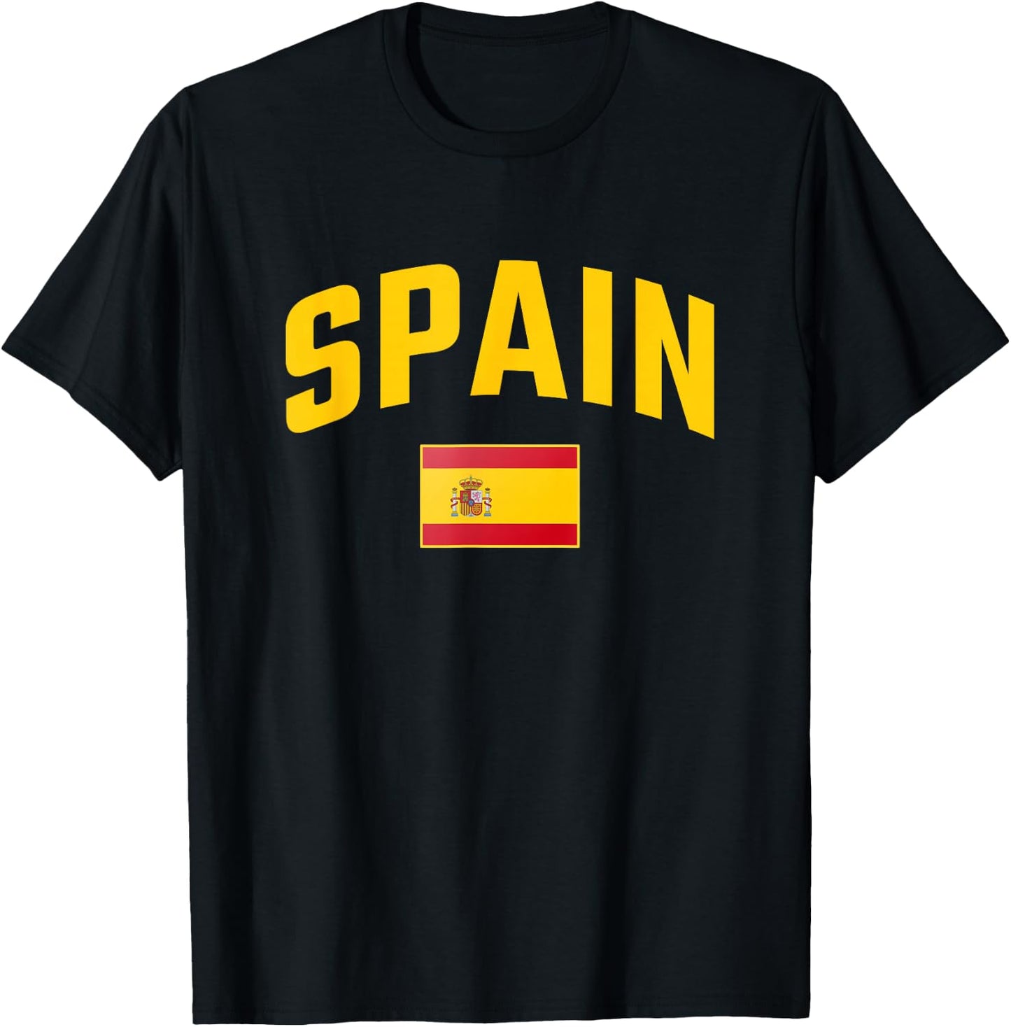 Spain - Flag of Spain - Throwback Design - Classic T-Shirt - T-Shirt | Black
