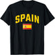 Spain - Flag of Spain - Throwback Design - Classic T-Shirt - T-Shirt | Black