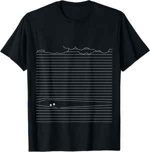 Eyes on the Clouds through the Blinds, Roller Blind, Funny , black T-Shirt - T-Shirt | Black