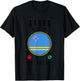 Aruba Is Calling And I Must Go Funny Travel Aruba Flag T-Shirt - T-Shirt | Black