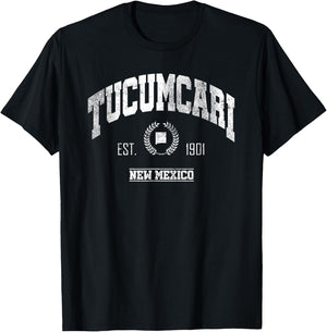 Tucumcari NM | New Mexico | Vintage Throwback T-Shirt - T-Shirt | Black