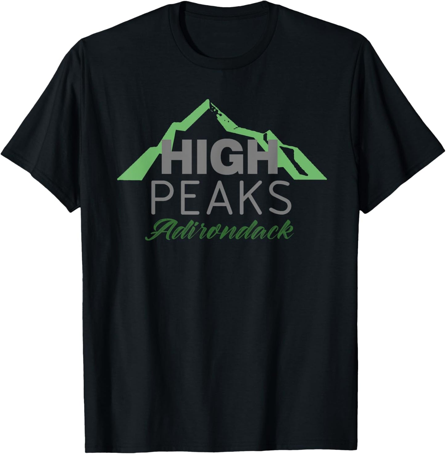 Adirondack high peaks hiking ADK New York T-Shirt - T-Shirt | Black