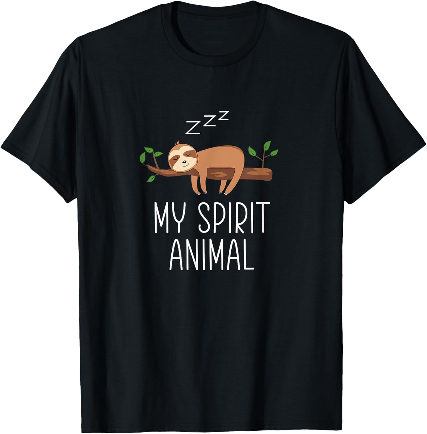 My Spirit Animal - Funny Sloth T-Shirt - T-Shirt | Black