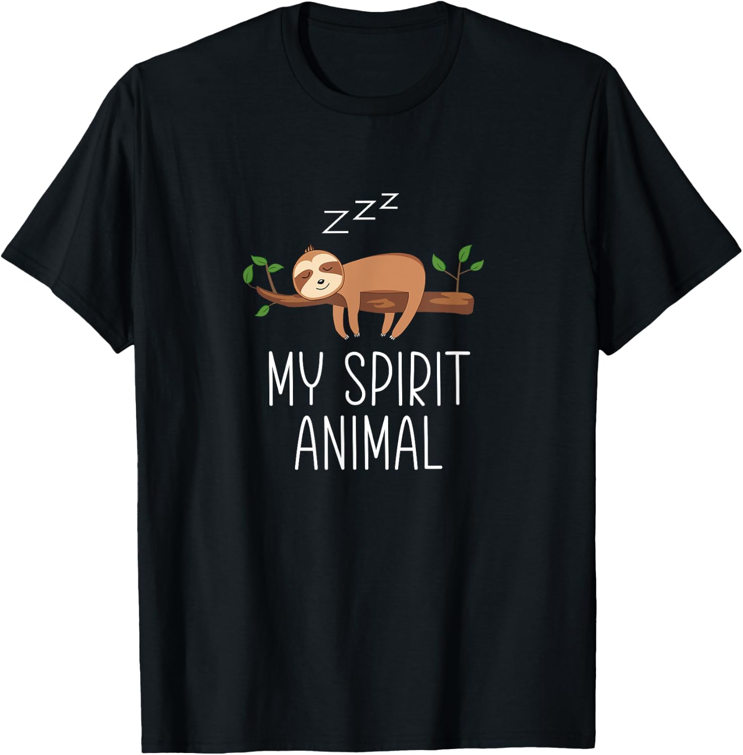 My Spirit Animal - Funny Sloth T-Shirt - T-Shirt | Black