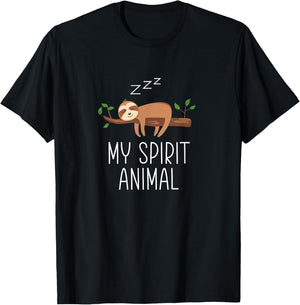 My Spirit Animal - Funny Sloth T-Shirt - T-Shirt | Black