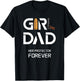 Girl Dad Her Protector Forever Funny Father of Girls T-Shirt - T-Shirt | Black