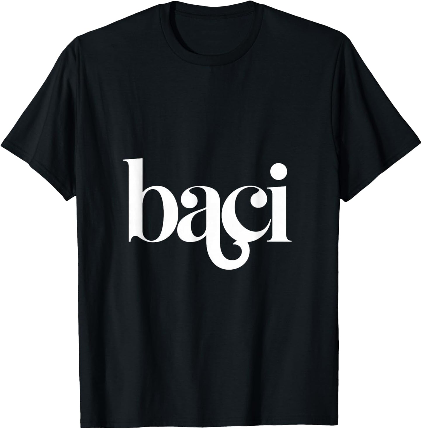 Baci, Italian Kiss, Kisses T-Shirt - T-Shirt | Black