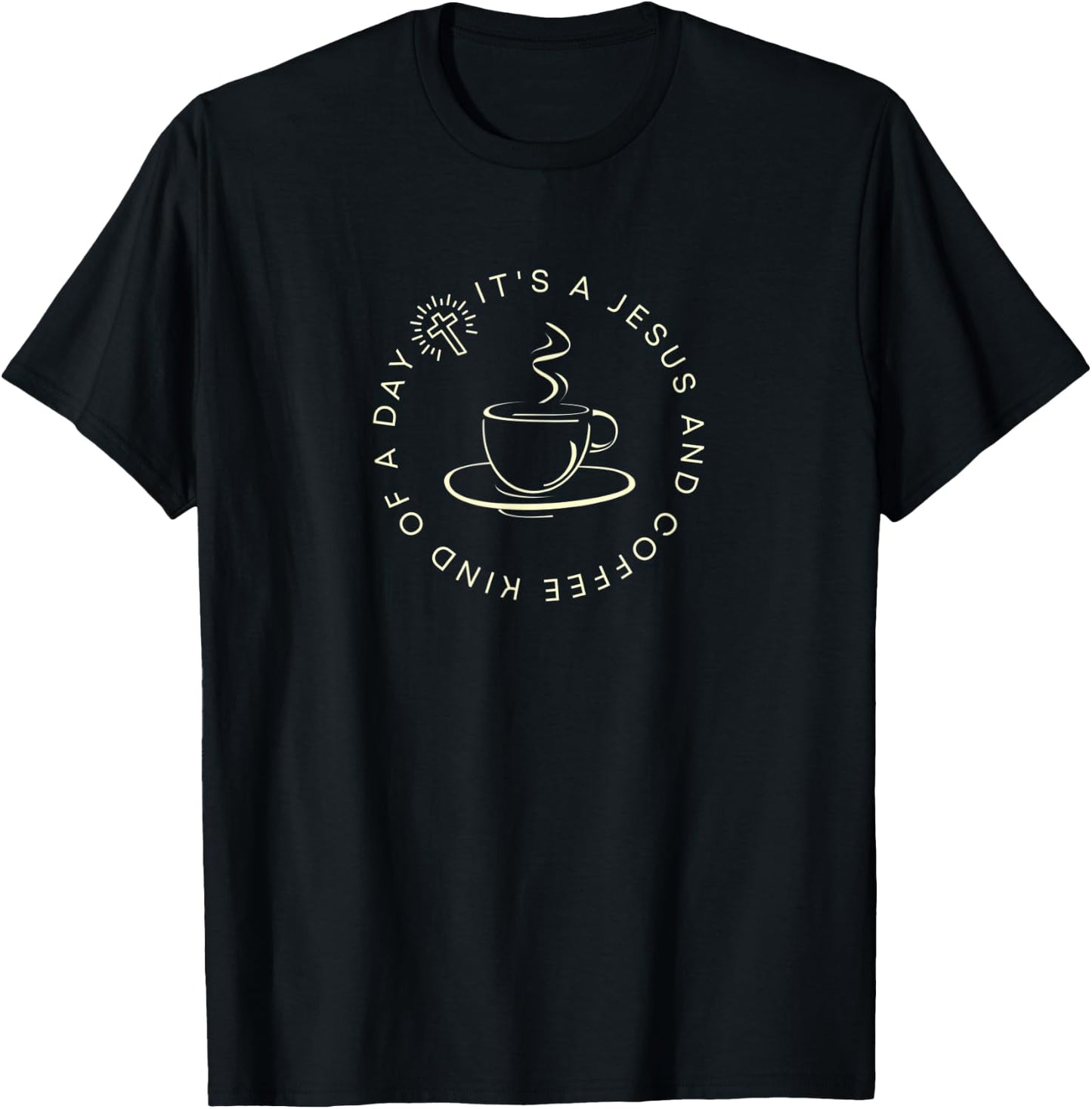 Jesus and Coffee Kind of a Day Women's T-Shirt - T-Shirt | Black