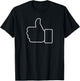 Thumbs Up, Funny, Jokes, Sarcastic T-Shirt - T-Shirt | Black
