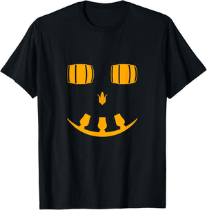 Bourbon Whiskey Halloween Jackolantern Pumpkin T-Shirt - T-Shirt | Black