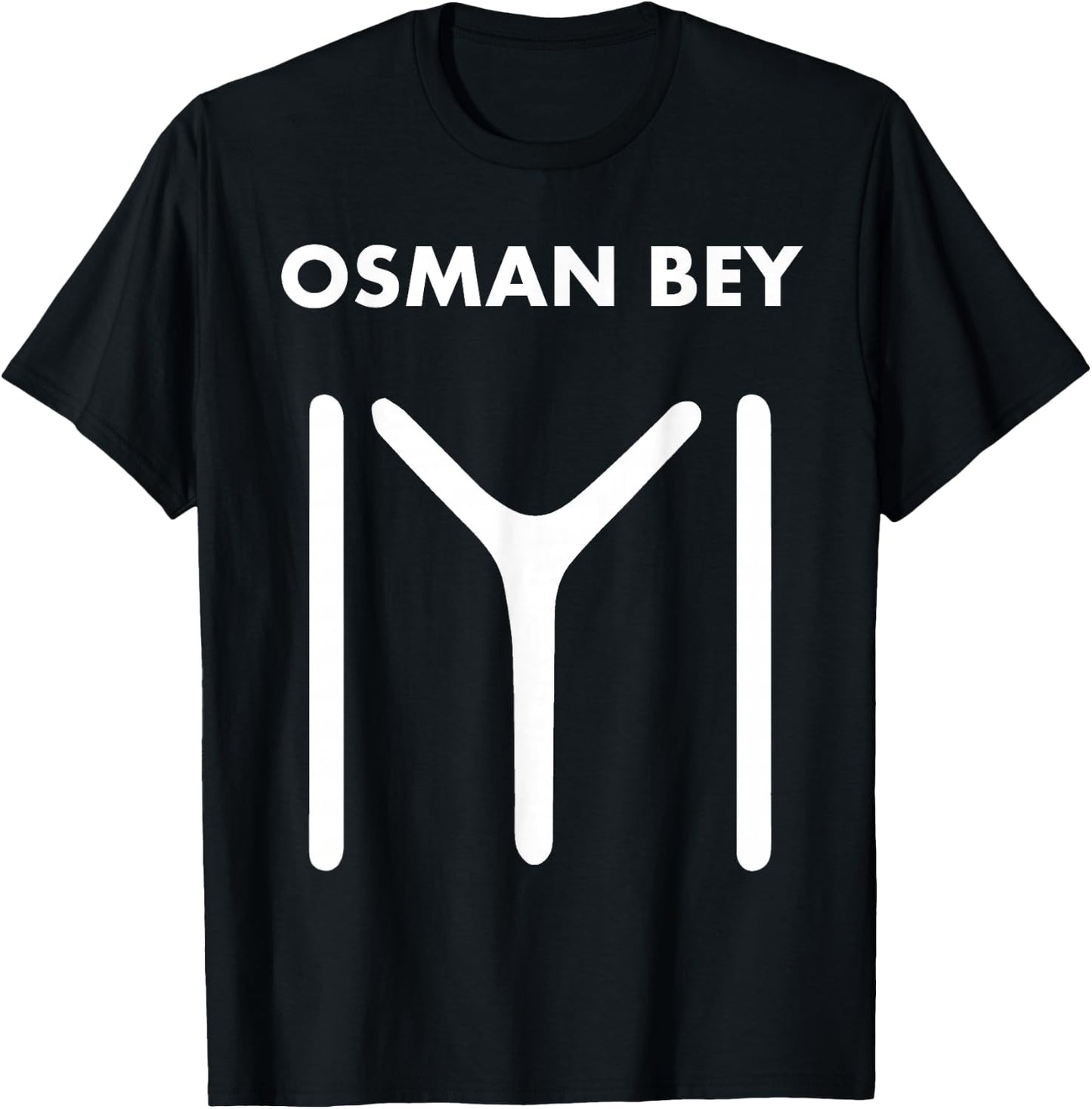 Osman Bey Ertugrul Kurulus Kayi Flag Ottoman Empire Turkey T-Shirt - T-Shirt | Black