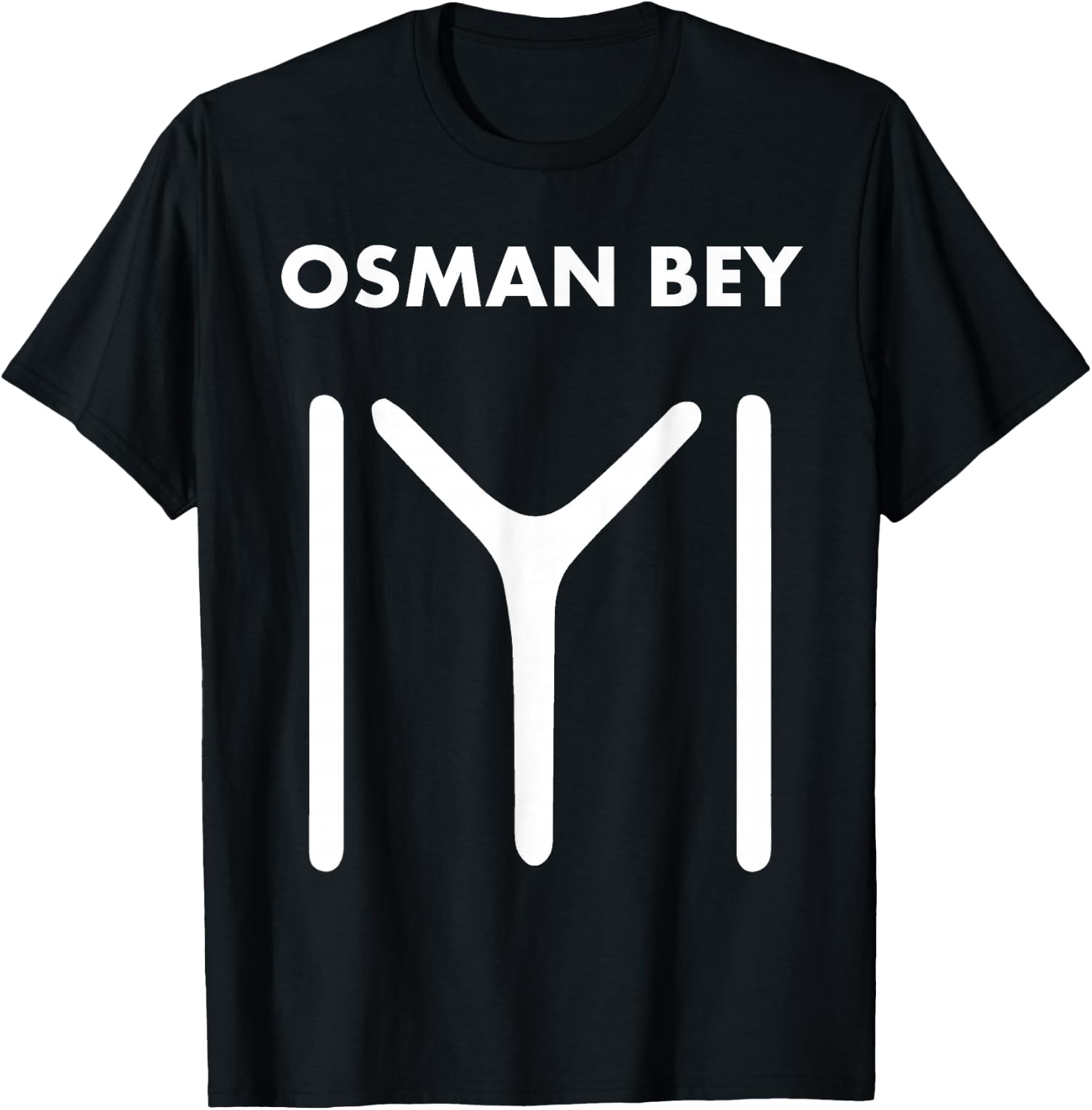 Osman Bey Ertugrul Kurulus Kayi Flag Ottoman Empire Turkey T-Shirt - T-Shirt | Black