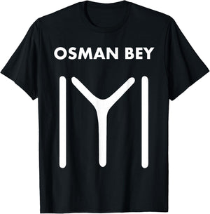 Osman Bey Ertugrul Kurulus Kayi Flag Ottoman Empire Turkey T-Shirt - T-Shirt | Black