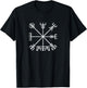 Icelandic Vegvisir (wayfinder) Norse Viking Symbol T-Shirt - T-Shirt | Black
