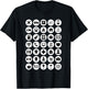 Travel Hack International Icons Backpacker Fan Tourist Help T-Shirt - T-Shirt | Black