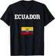 Ecuadorean Roots Ecuadorian Pride Ecuador Ecuadorian Flag T-Shirt - T-Shirt | Black