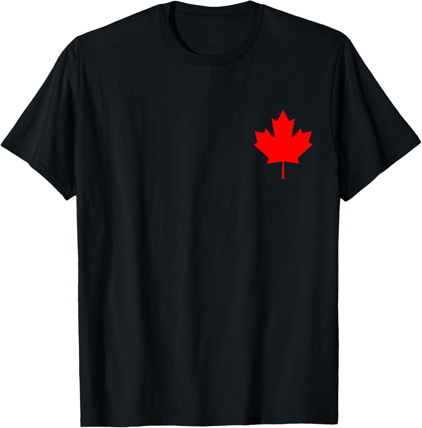 Red Maple Leaf Flag of Canada Cool Canadian Flags Men Women T-Shirt - T-Shirt | Black