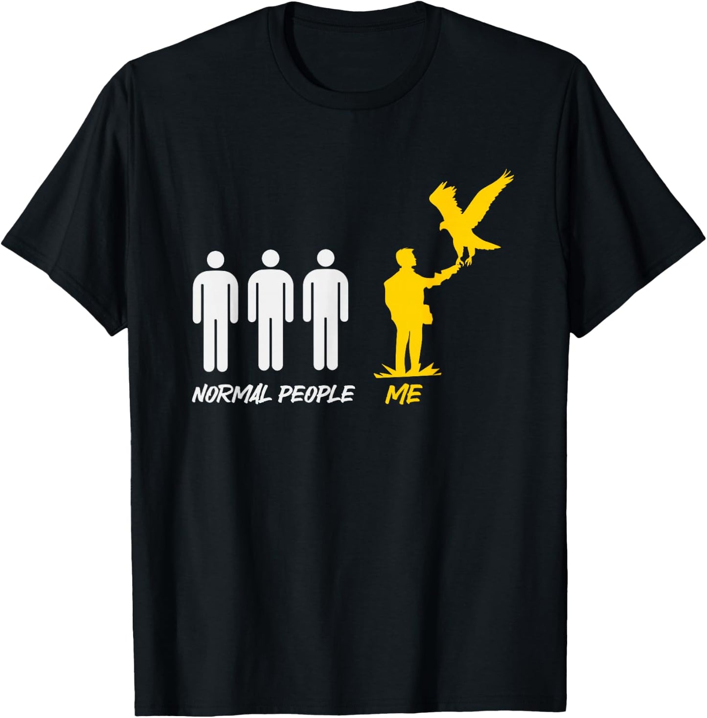 Falconry Normal People Me T-Shirt - T-Shirt | Black