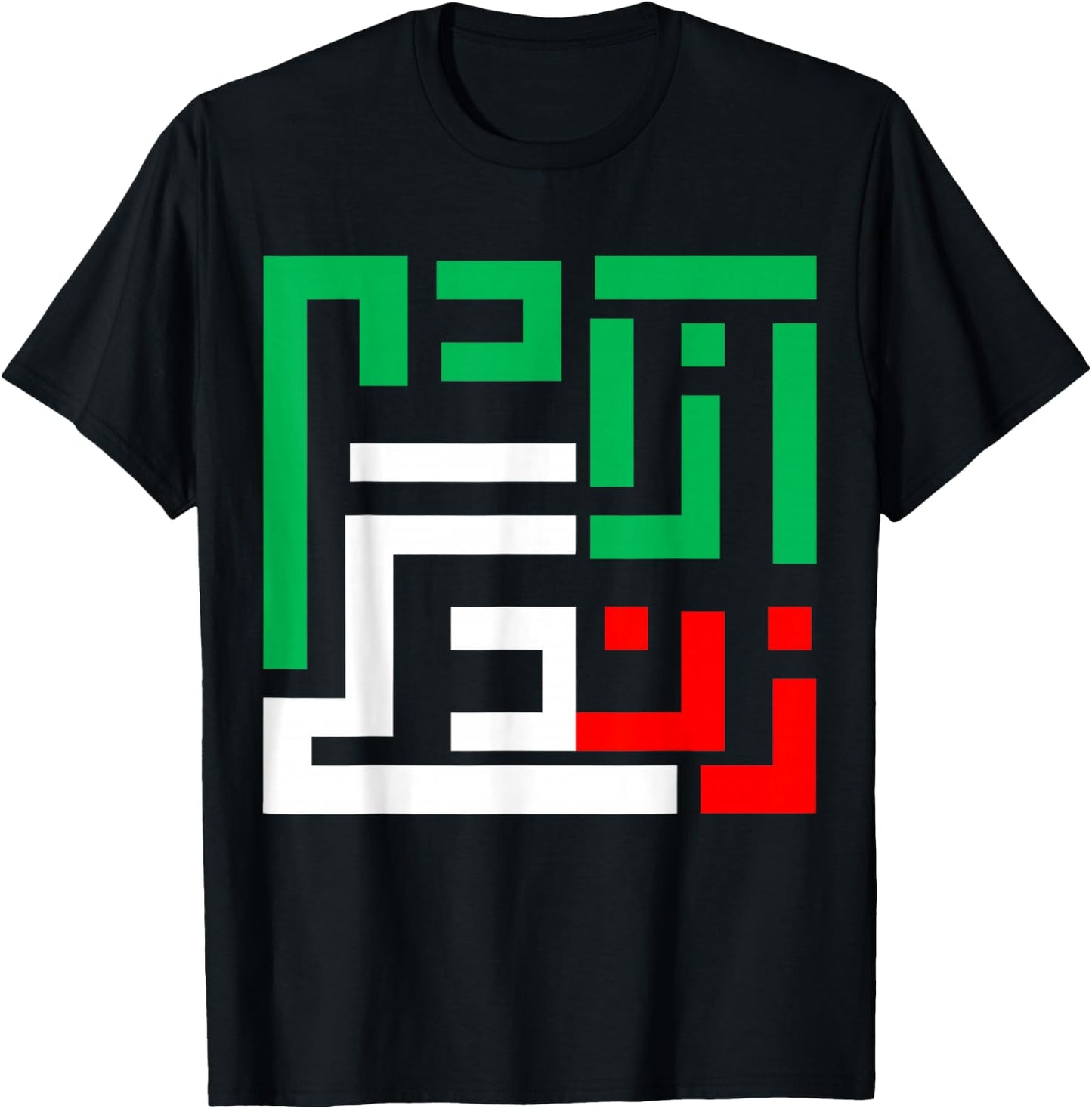 Woman Life Freedom Iran Zan Zendegi Azadi Persian T-Shirt - T-Shirt | Black