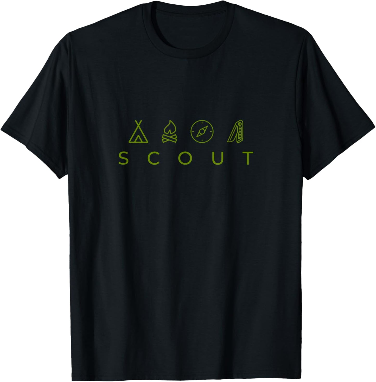 Tools of a scout design for proud scouts , black T-Shirt - T-Shirt | Black